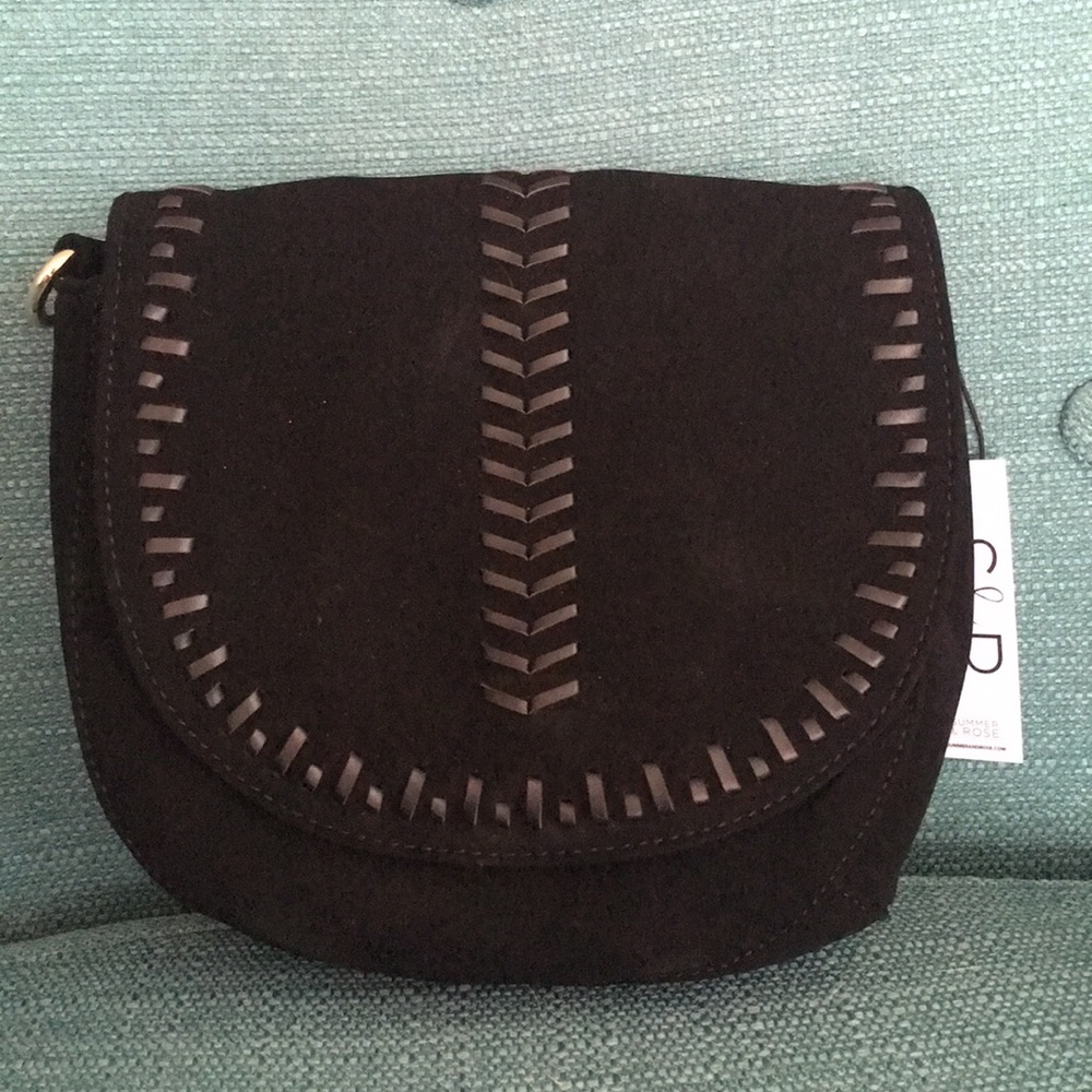 Summer and rose vegan suede  bag